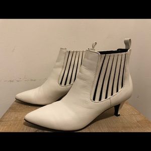 Elegant White Ankle Boots